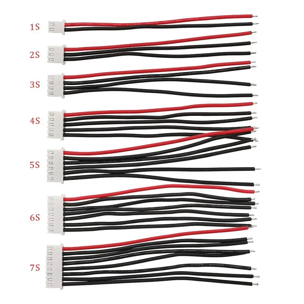 Silicone Lipo Battery Balancer Charger Cable 10CM 22AWG