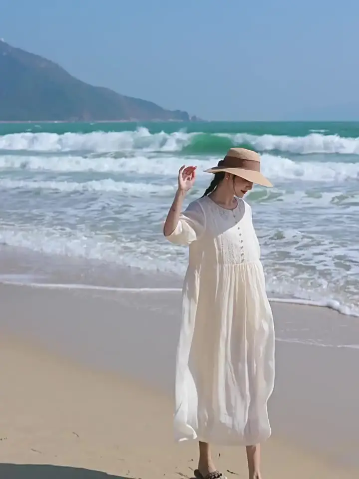 Высококачественное женское платье с вышивкой Рами весна-лето 2024 Новое