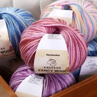 50g/Roll Gradient Cake Yarn Hand Knitted Wool Cotton Yarn Crochet Thread Clothing Hat Scarf DIY Knitting&Crocheting 2