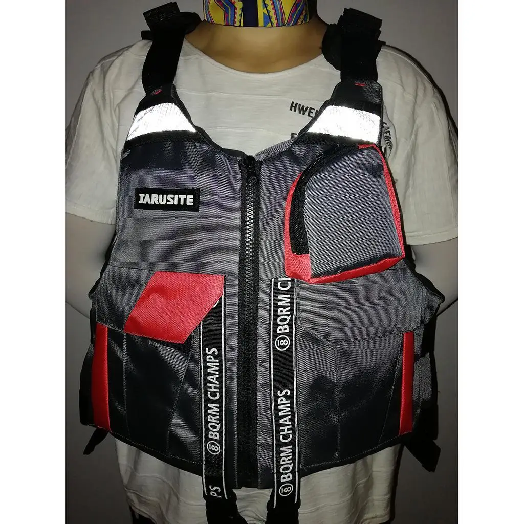 Multi Pockets Fishing Vest Life Jacket Kayak Canoe Boat Buoyancy Aid Floats