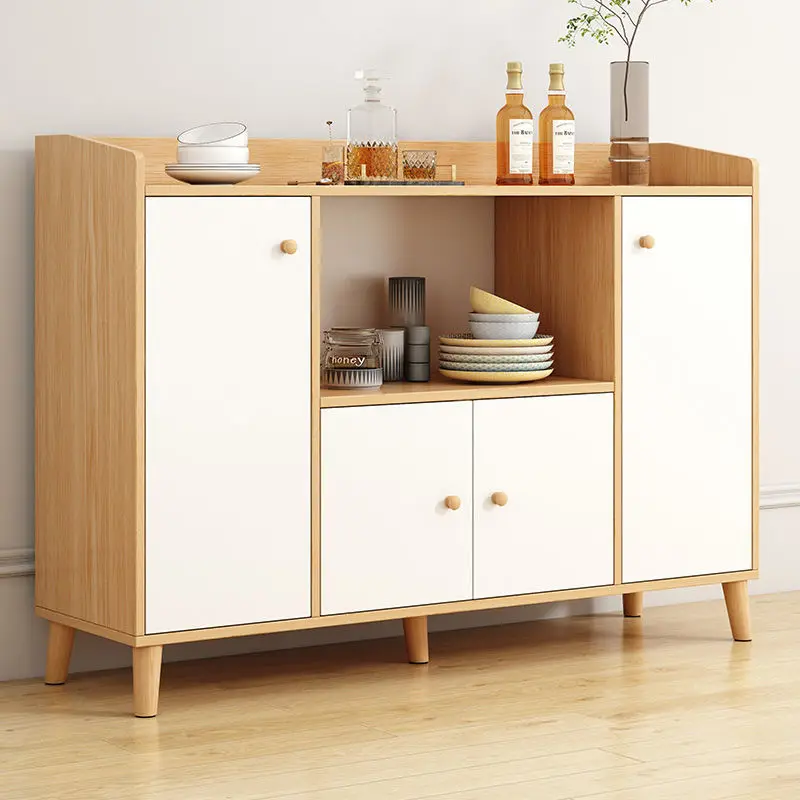 Simple Sideboard Tea Cabinet Storage Cupboard Home Living Room Large Capacity Wine Cabinet キッチンキャビネット