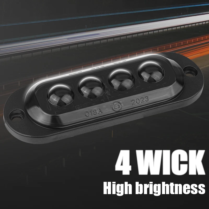 Truck Side Clearance Marker Lamp Warning Tail Lights LED Side Marker Lamp Indicator for Car Bus SUV Lorry Trailer RV 12V 24V
