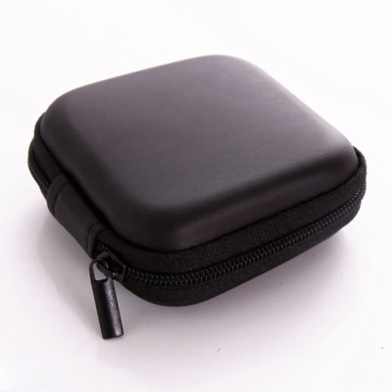Headphones Storage Box USB Hard Case Coin Bags Waterproof SD Card Cable Earphone Bag Key Earbuds Holder Box Round Square Shape