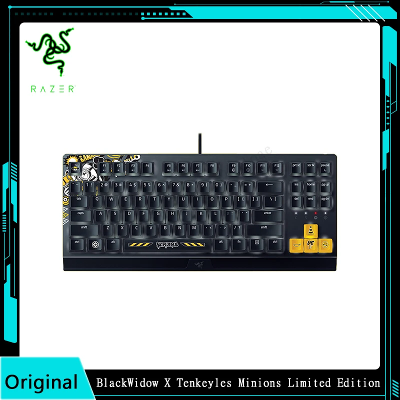 Origina Razer Minions Limited Edition Black widow x Tenkey less 