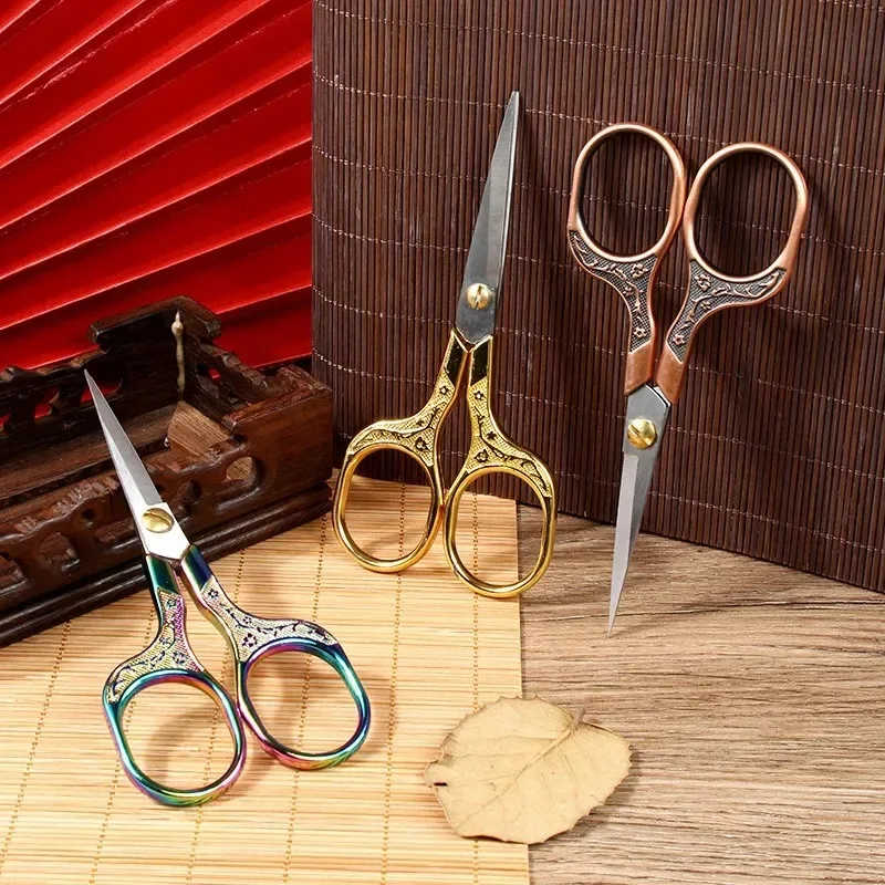 Stainless Steel Sewing Scissors 1PC Retro Embroidery Tailor Scissors Dressmaker Shears Fabric Cutter DIY Sewing Accessories sewing scissors tailor scissors sewing supplies
