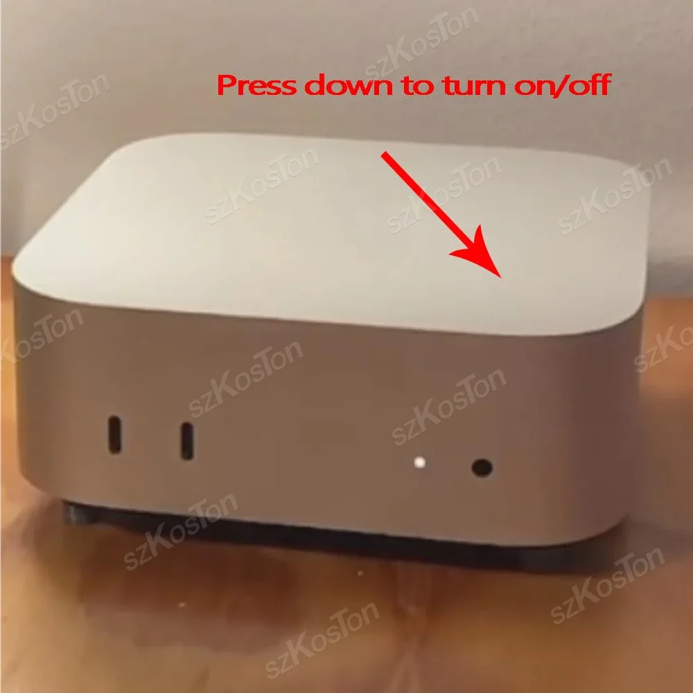 2024 맥 미니 M4 데스크탑 컴퓨터용 전원 버튼 스탠드 3D 프린팅 높이 조절 베이스 브래킷 맥 미니 M4 프로 PC 액세서리