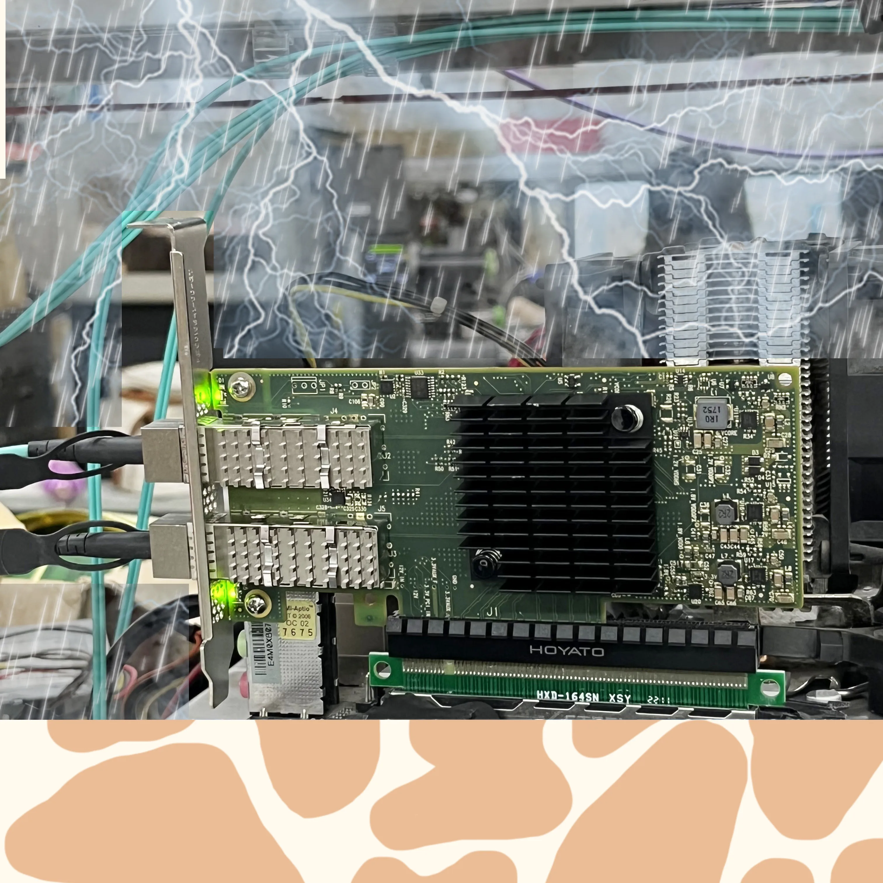 Mellanox MCX4121A-ACAT 25GbE NIC + 호환 AOC 및 모듈 SFP-25G-AOC-5M HUAWEI CISCO