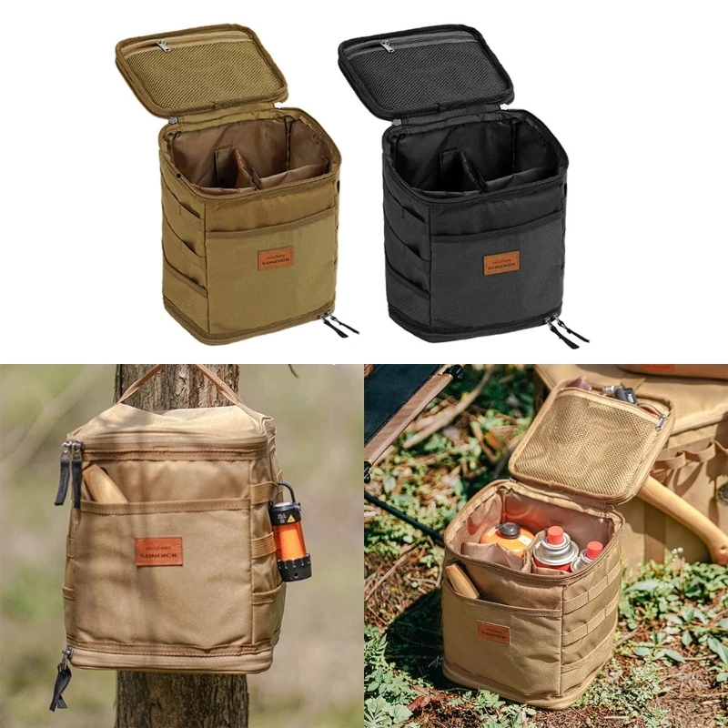 

Large Camping Storage Bag Picnic Basket Gas Stove Pots Organizer Outdoor Tool Storage Travel Bags Portable Camping Drop Shipping