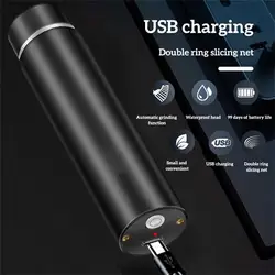 Portable Travel Electric Shaver Rechargeable Trimmer Dry Beard Machine Powerful Removal Hair USB Care Gift for Outside Car