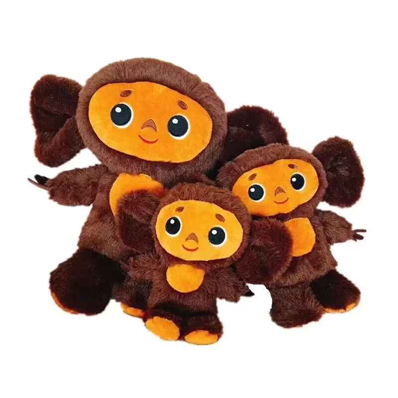 

Cute Cheburashka Plush Toy Big Eyes Monkey Stuffed Soft Russia Anime Monkey Appease Doll Toys Birthday Gift