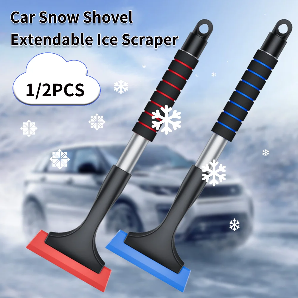 Extendable Ice Scraper Car Snow Scraper Car Windshield Defrosting Snow Removal Tool Winter Auto Windscreen Protection Accessorie