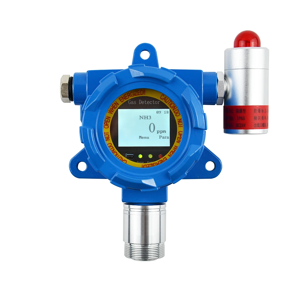 

LCD display Online 4-20mA output Fixed H2S gas detector