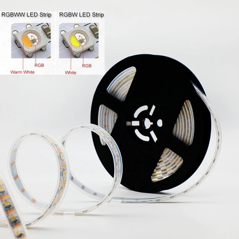 DC5V SK6812 RGBW/RGBWW Led Strip 4 in1 WS2812B IC 30/60/144Leds/m Individual Addressable Smart Led Pixel Light 1M/3/4/5Meters