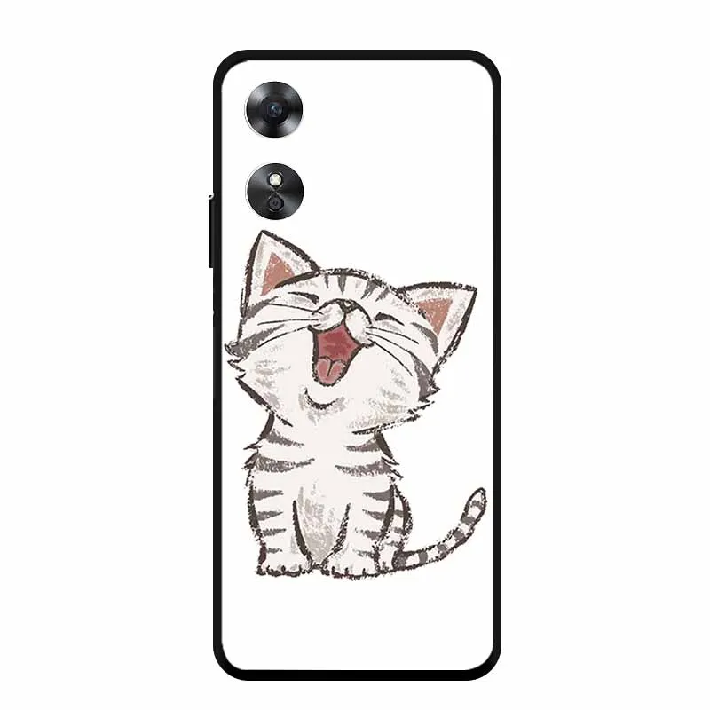 Cool Animal Design Black Edge Silicone Soft Phone Cover Case