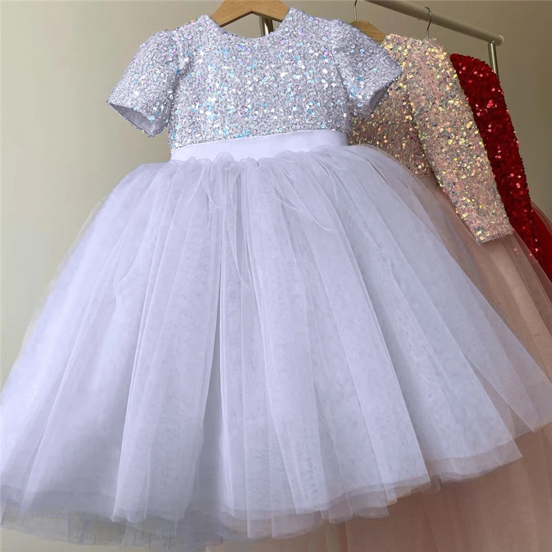 Girls dress Princess costume for kids 3-8 Years Wedding Party Evening Formal Communion Prom Gown