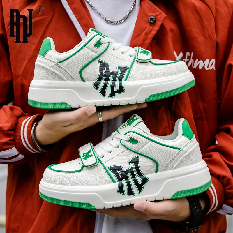 PNj Skate-Inspired Sneakers - Durable & Non-Slip - Comfortable Lace-Up Design for Outdoor Wear