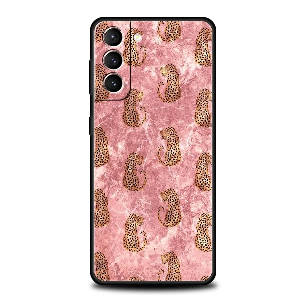 Elegant Gold Pink Marble Phone Case - Soft TPU Cover