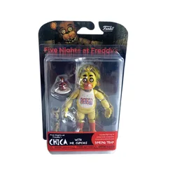 14CM FNAF Collectible Nightmare Action Figures Set - Freddy, Bonnie, Foxy, and Chica (Chica)
