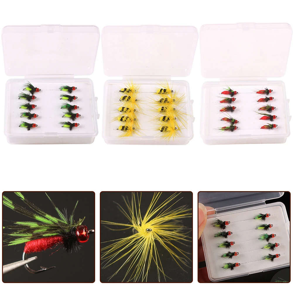 

10pcs Fly Fishing Flies Kit Insect Fishing Lure Nymph Scud Fly Bug Worm Trout With Waterproof Box Outdoor Fishing Tool Parts