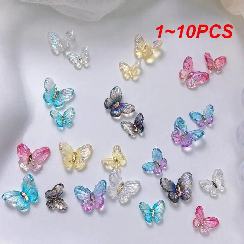 

1~10PCS Nail Decorations Resin Convenient To Use Full Luster Durable And Scratch Resistant Sturdy And Durable Nail Art 4 Styles