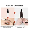 Dark Brown Eyebrow Pencil Microblading Eyebrow Pen Makeup Waterproof 4 Tip Eyebrow Pen Black Liquid Pen Enhancer Cosmetic 2