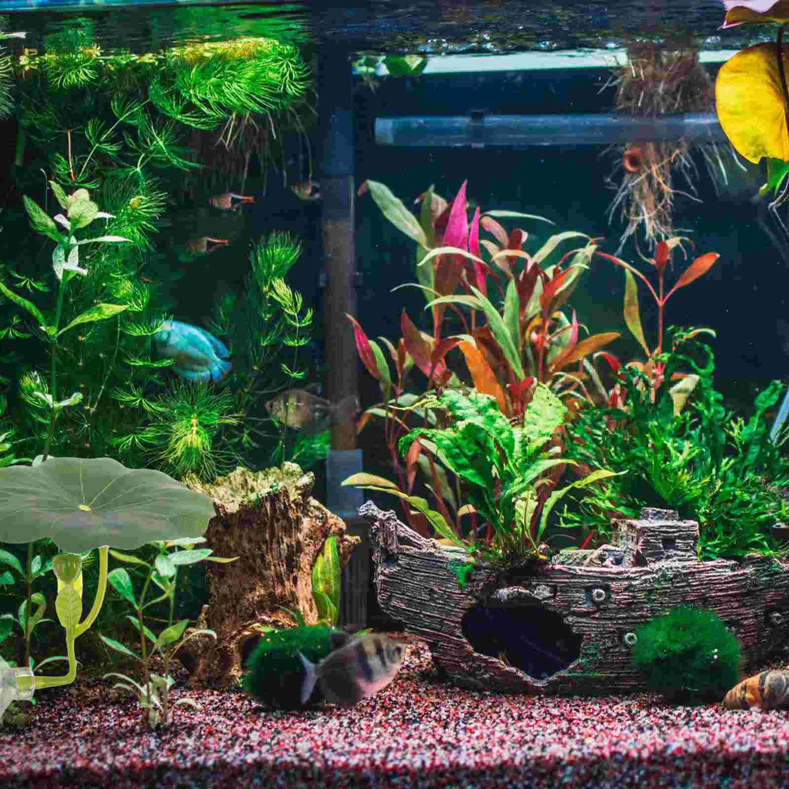 Soft Realistic Lotus Leaf Bed For Fish Tank Decor Artificial Plants Hideout Hammock Aquarium Pet Products Accessories nament