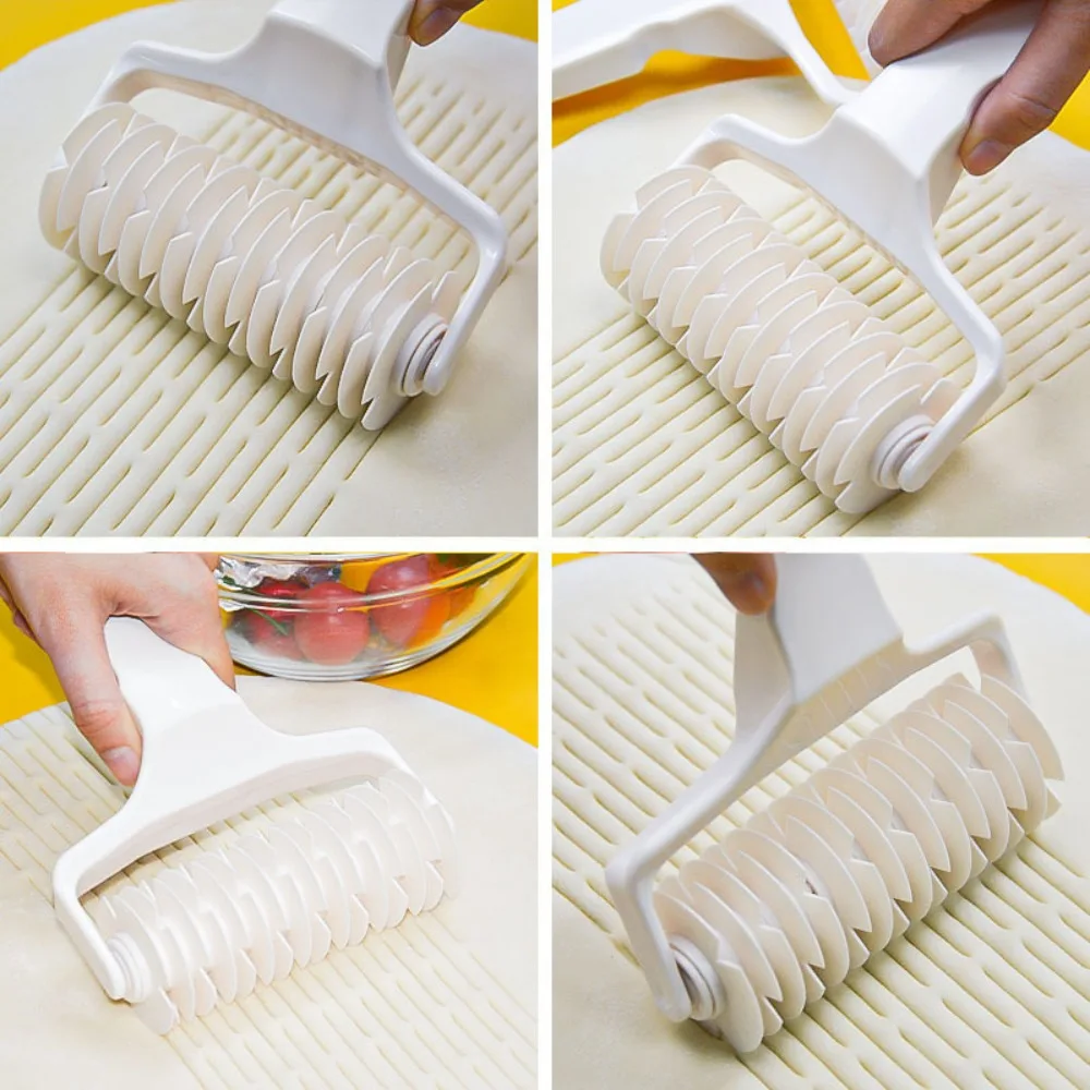 Dough Cutter Lattice Roller Pie Pizza Cookie Dough Roller Lattice Household Baking Pastry Tools Plastic Cutter