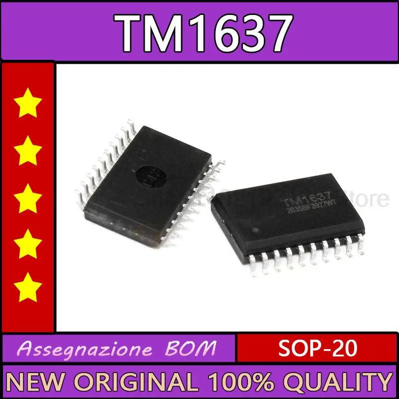 10 Pz/Lotto Tm1637 Sop-20 1637 Sop Sop20 Smd Circuito Integrato Ic Led Chip Driver Tubo Digitale