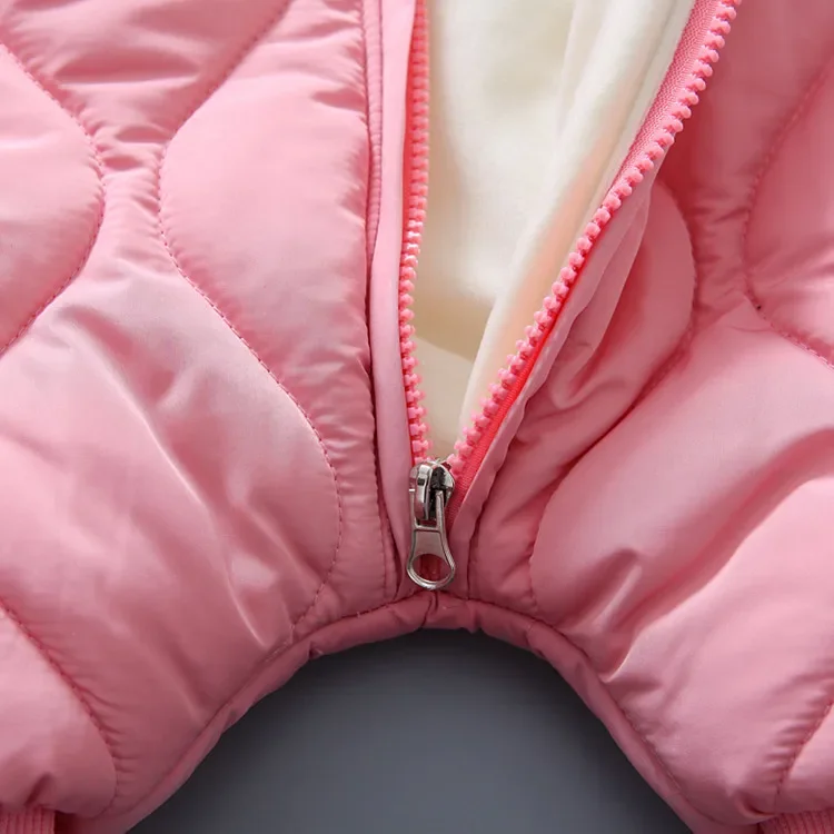 Infant Baby Jumpsuit Cotton-Padded Clothes Boys Girls Winter Padded Cotton Out Romper Children Fashion Hooded Pajamas