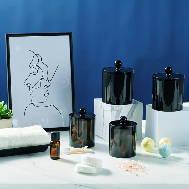 깨끗하고 위생적인 욕실을 위한 깔끔한 면봉 보관 솔루션