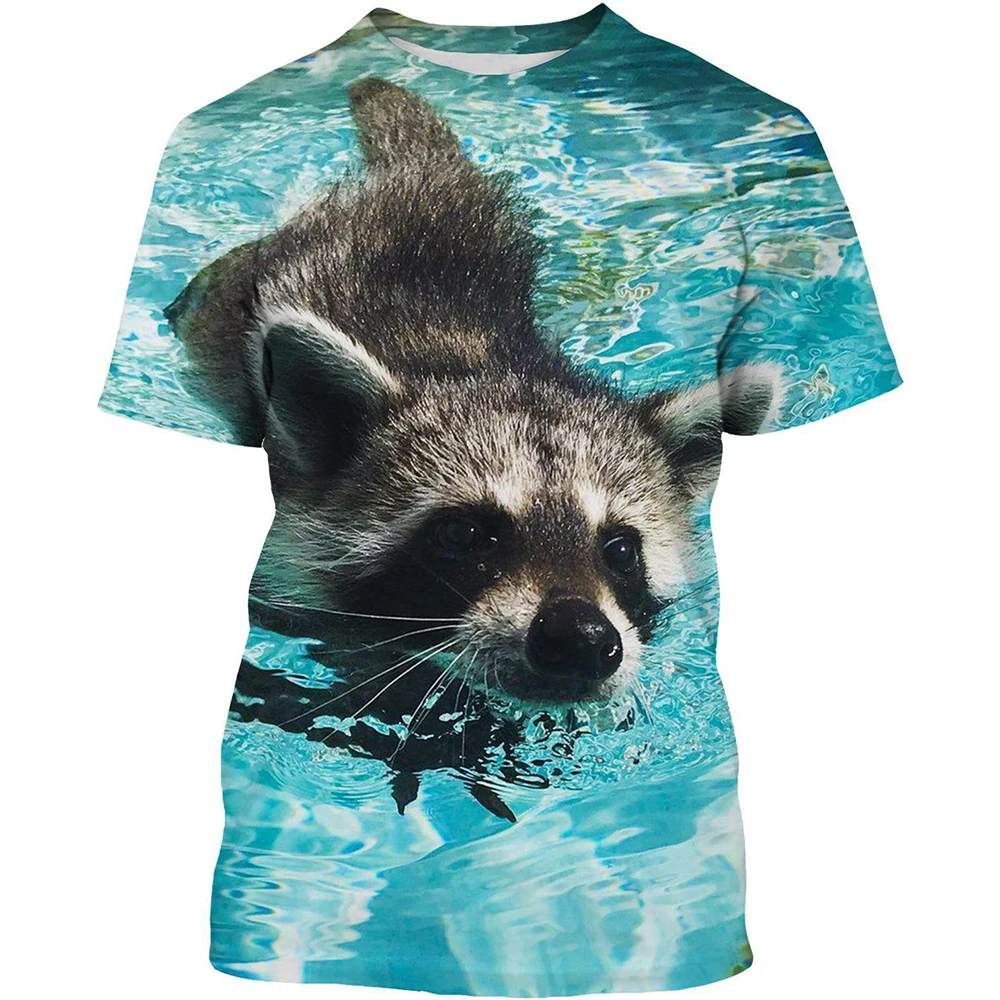 Funny Animal Oversized T Shirt for Men and Women