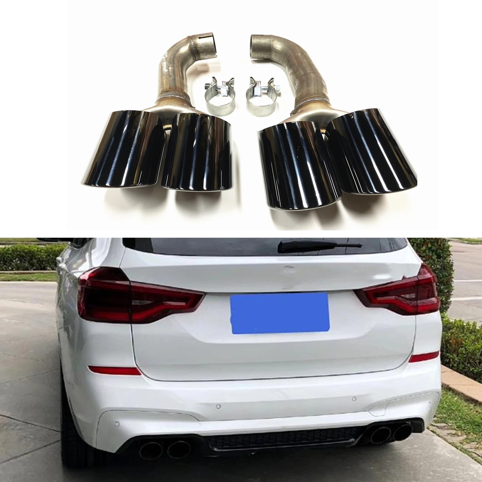 Titanium-Black-Car-Rear-Exhaust-Tips-Muffler-Pipes-Tailpipe-Exhause ...