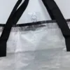 Use The Side Zipper Fully Transparent PP Film-covered Woven Oversized Storage Bag Luggage and Clothing Packing Bag. 4