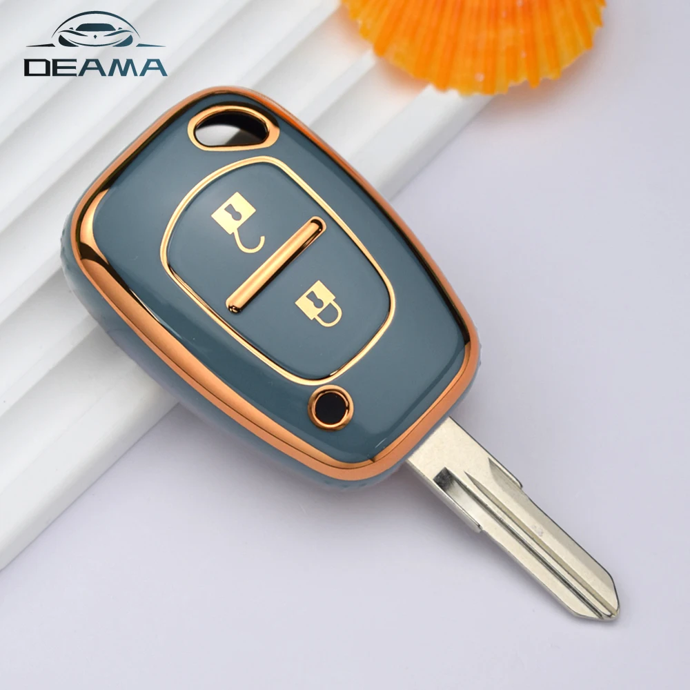 2 Pulsanti Tpu Smart Car Key Fob Case Per Renault Opel Vauxhall Nissan Vivaro Traffic Primastar 2005-2009 Remote Key Shell