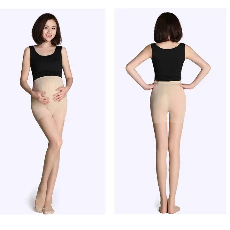 Maternity Pantyhose Pregnancy Tights Over the Belly Solid Breathable Maternity Tights Stocking 2