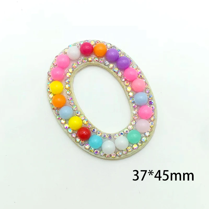Garment Hooks 3D Mixed Color Beaded A-Z Pearl Rhinestone English Letter Patches Pearls Rhinestone Iron On DIY Name Glitter Pearl  Alphabet Garment Tags Fabric & Sewing Supplies