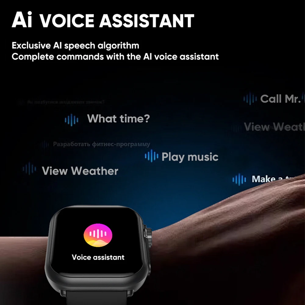 2025 New 1000mAh Battery AMOLED Smart Watch Ultra K62 Men Women Heart Rate 100+Sport HD Bluetooth Call IP67Waterproof SmartWatch