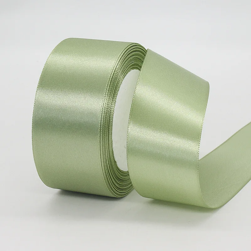 Nastro di raso spesso 91 m, per confezioni regalo, 3 mm, colore verde salvia, per confezioni regalo, per palloncini, artigianato, bouquet, matrimoni, auto, regali, torte, decorazioni per feste di