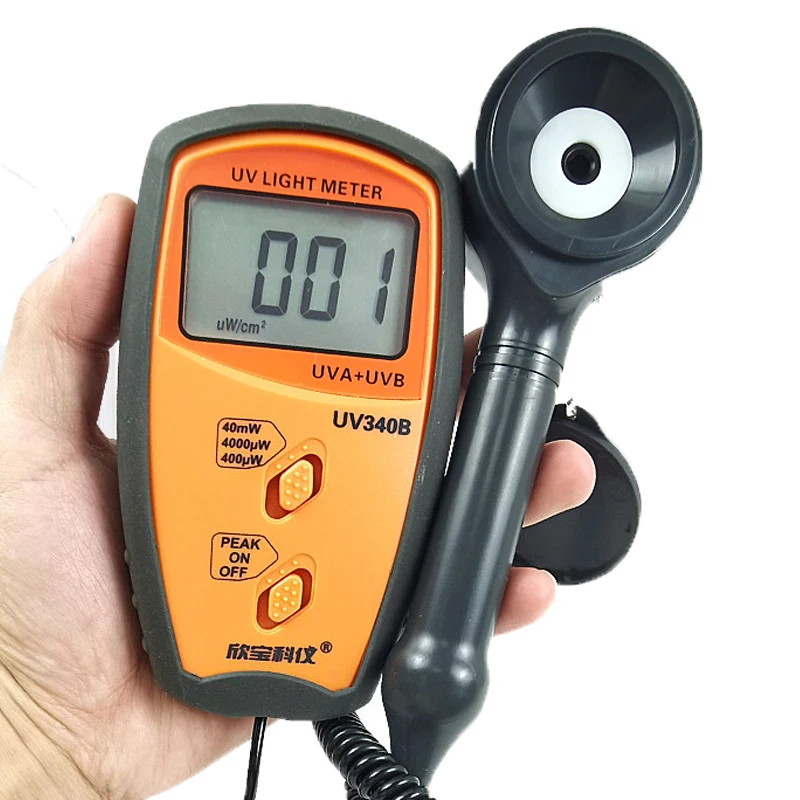 Professional UV340B Pocket Portable UV Light Meter UVA & UVB Measure Tester