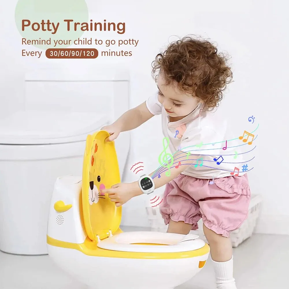 Wireless Bedwetting Alarm 2-in-1 Upgraded Enuresis Pee Vibration Timer with Music Optional and Volume Control Potty Training bedwetting sensor alarm