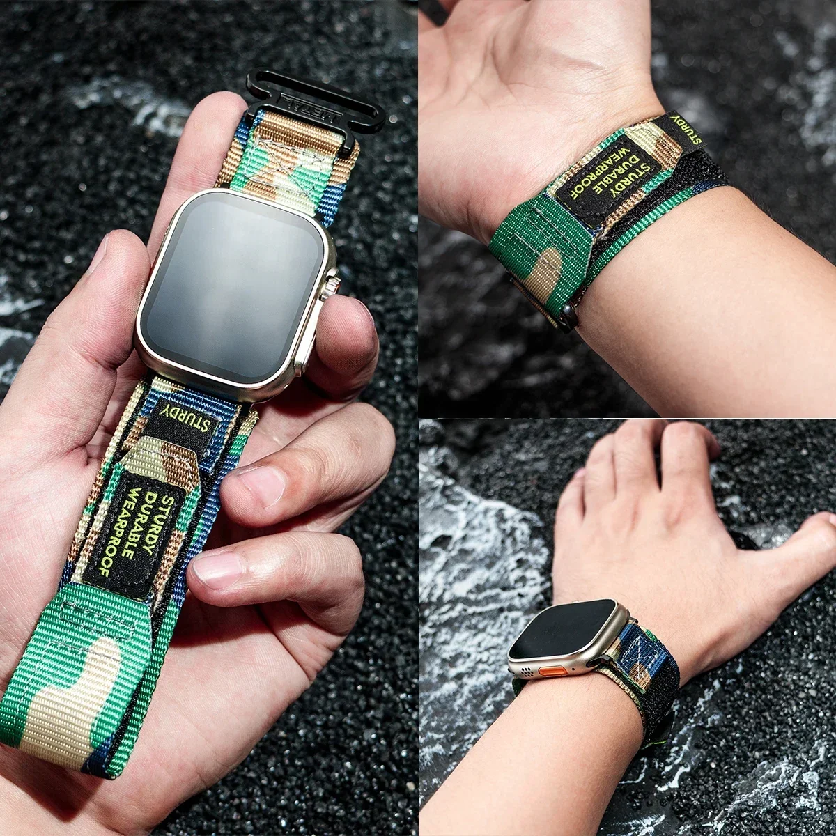 Breathable Sports Nylon Watch Strap – Vibrant and Durable Bracelet
