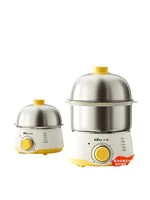 Bear Egg Boiler Egg Steamer Household Microcomputer Reservation Ceramic Single Layer Mini Anti-Dry Burning Cooking Appliances 1
