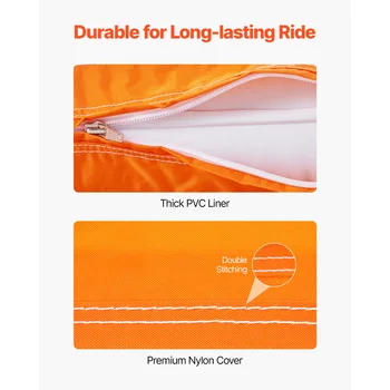 VEVOR 1-2 Riders Towable Tubes for Boating Inflatable Towable Tube for Boat to Pull, 340lbs Boat Tubes with Fin for Water Sports 3