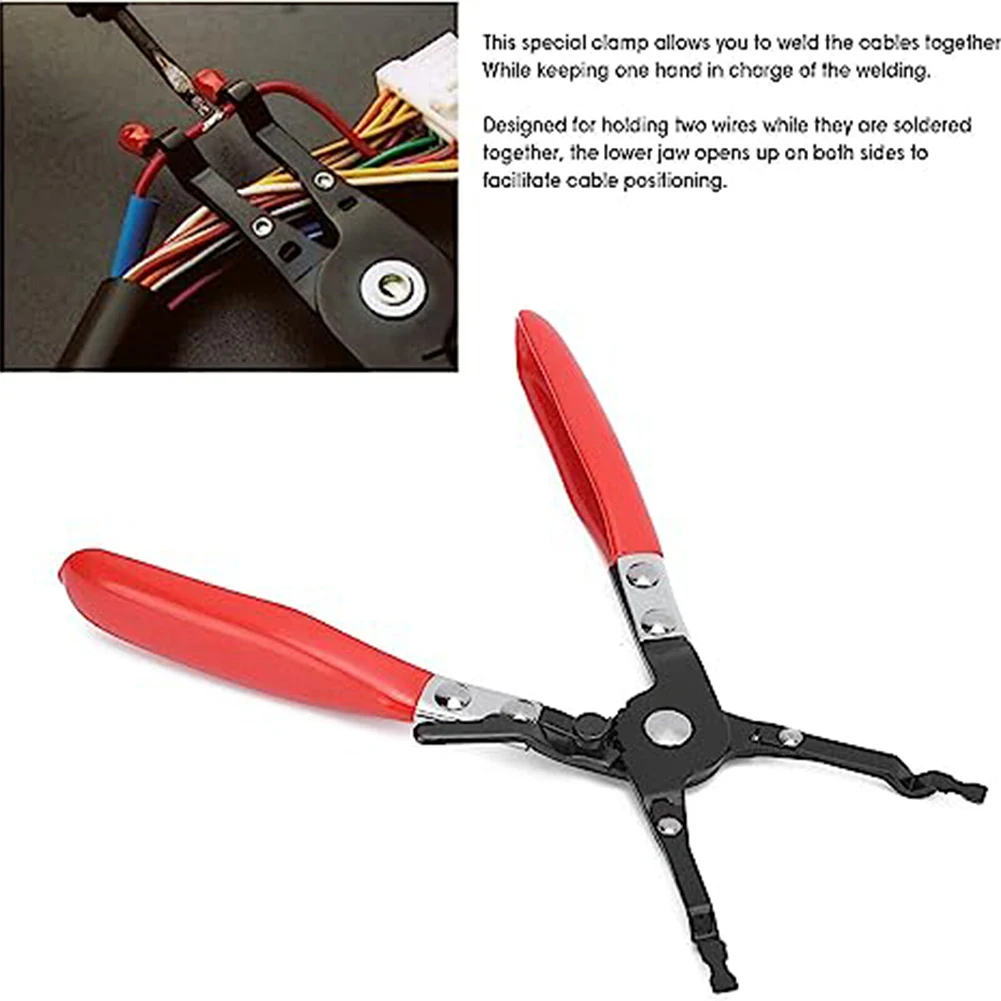 Soldering Tweezers Welding Accessories Clamp Universal Car Vehicle Soldering Aid Pliers