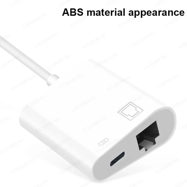 USB C에서 RJ45 기가비트 이더넷 LAN 어댑터