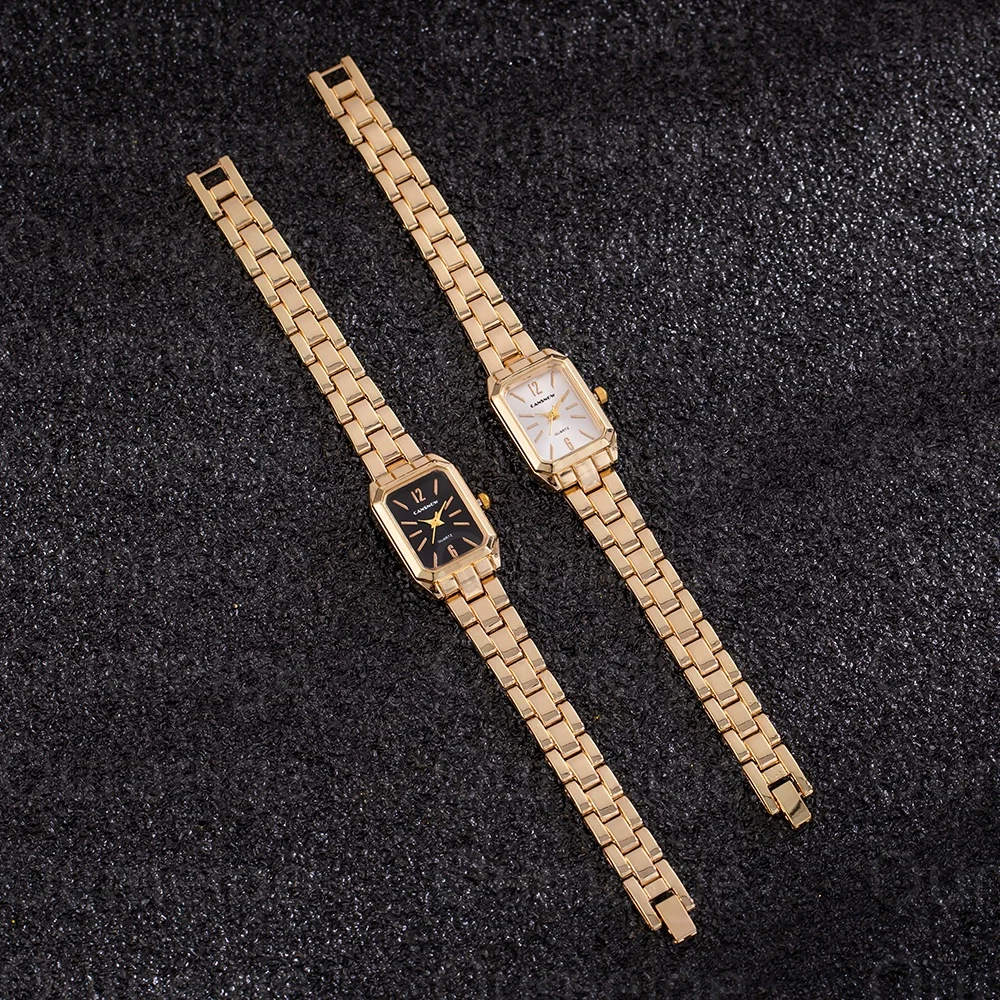 Luxury Top Brand Gold Watches Women Elegant Small Square Dial Ladies Quartz Watch Simple Fashion Female Clock zegarek damski 4