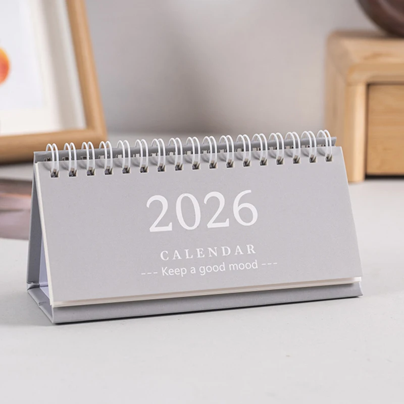 2026 Mini Desk Calendar Desktop Notepad Ornament Cute Simple Calendar,Christmas New Year Gift, Daily Planner Table Calendar