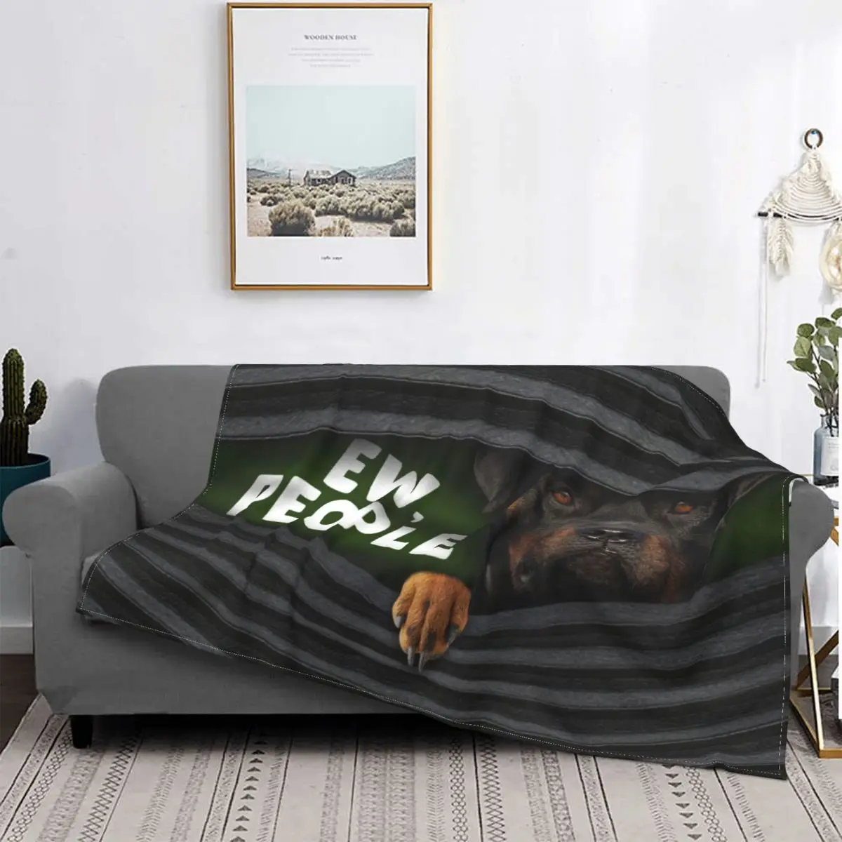 

Sofa Fleece Rottweiler Ew People Throw Blanket Warm Flannel Metzgerhund Rott Rottie Dog Blankets for Bed Car Sofa Bedspreads