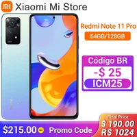Globalna wersja Xiaomi Redmi Note 11 Pro Smartphone 64/128GB MTK Helio G96 Octa Core 108MP kamery 120Hz wyświetlacz 67W szybkie ładowanie 1