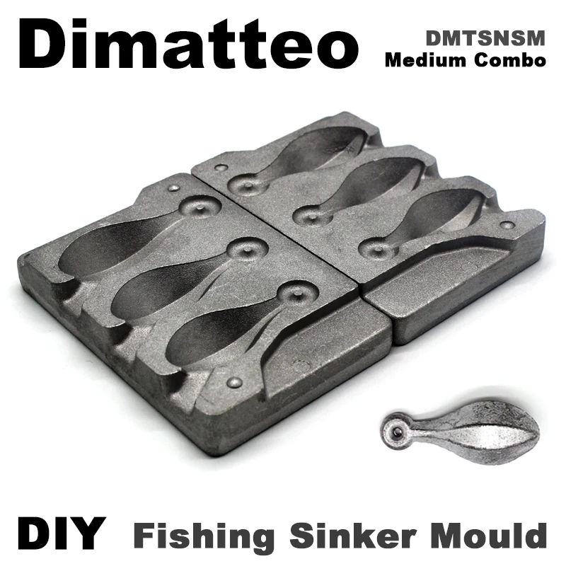 Sinker Moulds Homemade Fishing Weights Diy Fishing Sinker Mold Kit